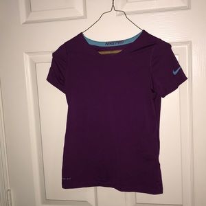Purple athletic t-shirt